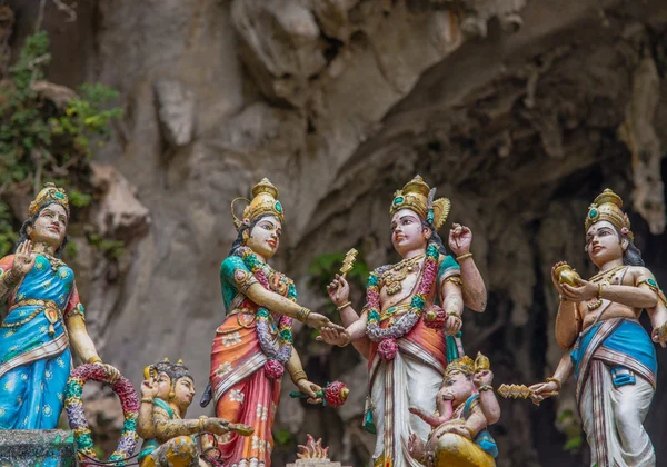 Statue indù nelle Grotte di Batu, Malesia — Foto Stock