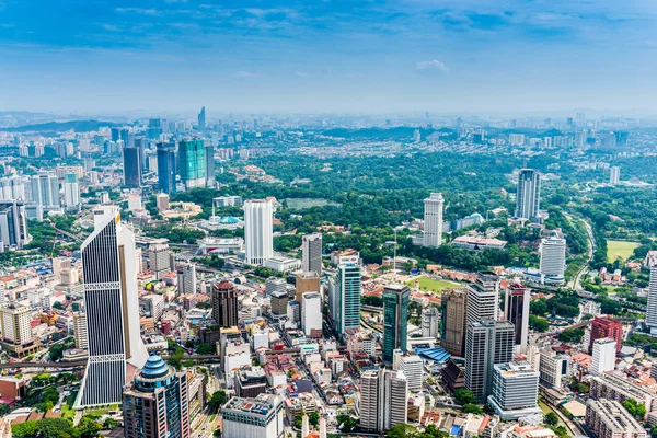 Linha do horizonte de Kuala Lumpur, malásia — Fotografia de Stock