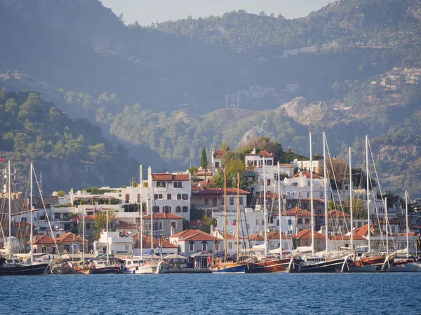 Yacht Marina Netsel. Marmaris. Turkey. 19.10.2017. — Stock Photo, Image