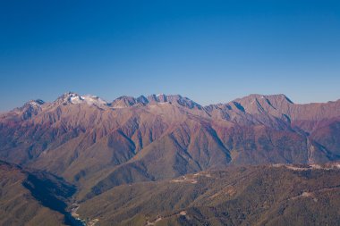 sonbaharın güzel Batı Kafkas Dağları  
