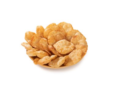 Hint Geleneksel Sokak Atıştırmalığı Puri veya Beyaz Arkaplanda Gol Gappa