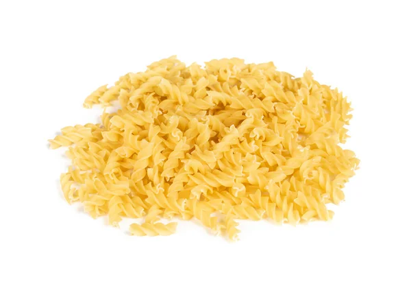 Frische Rohe Pasta Auf Weißem Hintergrund — Stockfoto
