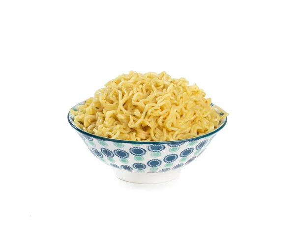 Plain Maggi Noodles Instant Masala Maggi Isolated White Background — стокове фото