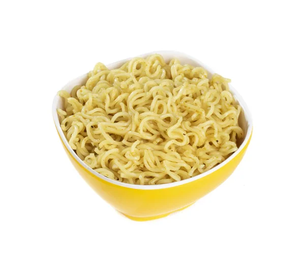 Plain Maggi Noodles Instant Masala Maggi Geïsoleerd Witte Achtergrond — Stockfoto