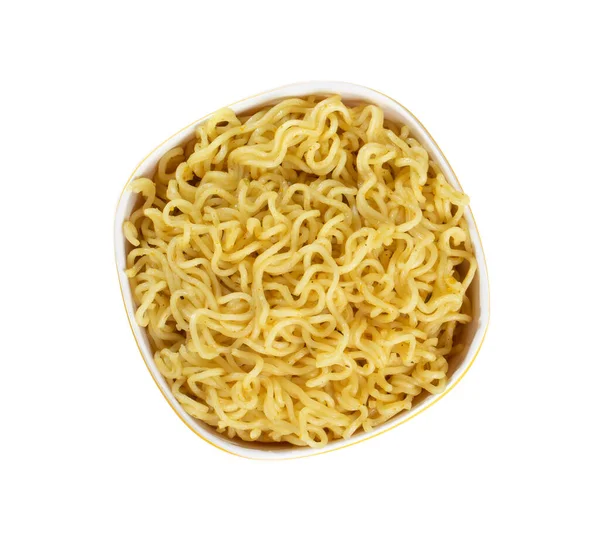 Plain Maggi Noodles Instant Masala Maggi Isoliert Auf Weißem Hintergrund — Stockfoto