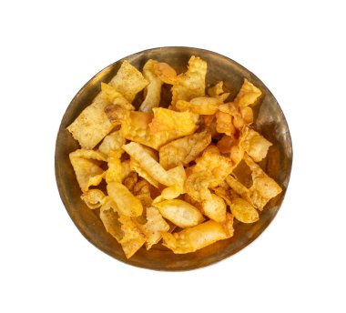 Hint Kahvaltısı: Sola Fali veya Masala Papri Yeşil Chutney ile servis edilir.