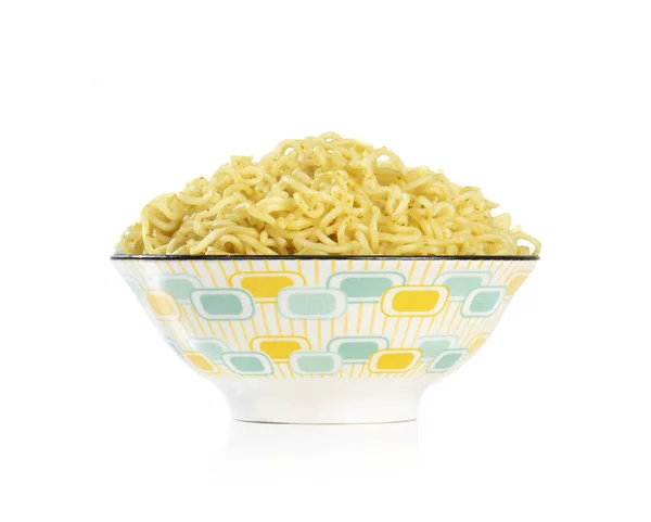 Plain Maggi Noodles Instant Masala Maggi Isolated White Background — стокове фото