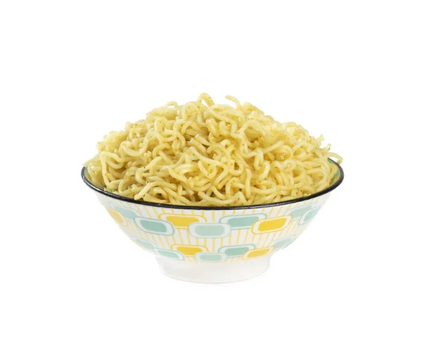 Plain Maggi Noodles Instant Masala Maggi Geïsoleerd Witte Achtergrond — Stockfoto