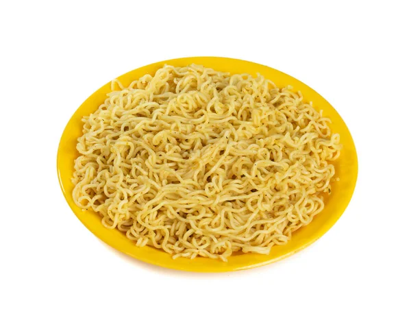 Απλό Maggi Noodles Στιγμιαίο Masala Maggi Απομονώνονται Λευκό Φόντο — Φωτογραφία Αρχείου