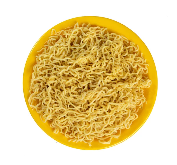 Plain Maggi Noodles Instant Masala Maggi Isolated White Background — стокове фото