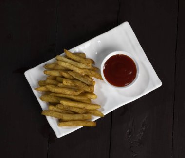 Homemade Baked Potato Spicy French Fries or Simply Fries