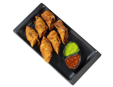 Fresh Fried Spring Rolls isolated on White Background