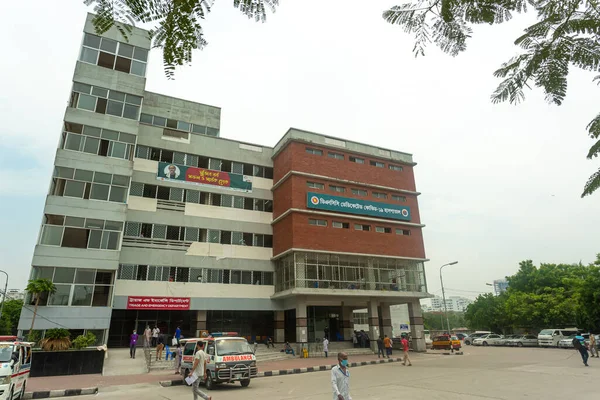 Vista Frontal Novo Maior Hospital Dedicado Covid Mohakhali Daca Bangladesh — Fotografia de Stock