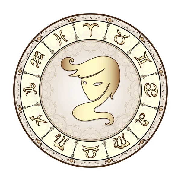 Znak zodiaku panna — Zdjęcie stockowe