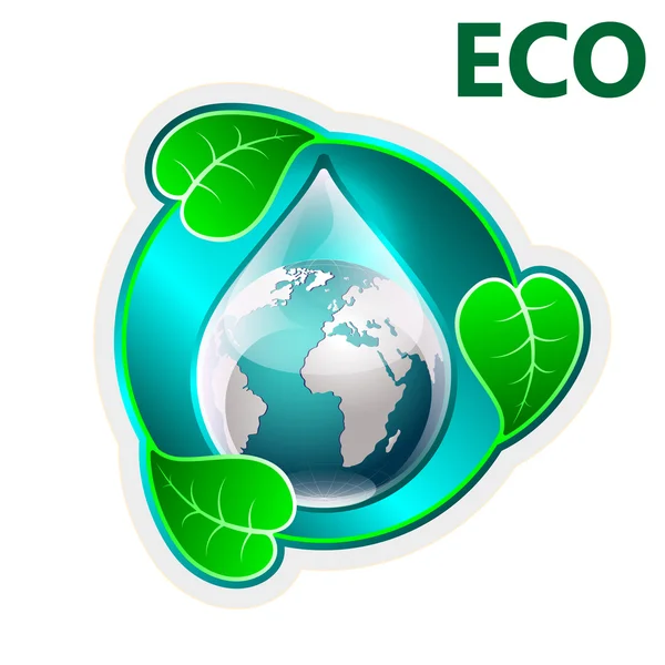 Earth day, illustration on theme ecology — Stock Photo, Image