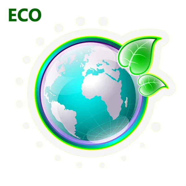 Día de la Tierra, ilustración sobre ecología temática — Foto de Stock