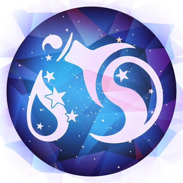 Zodiac sign Aquarius, illustrations — Stock Photo, Image