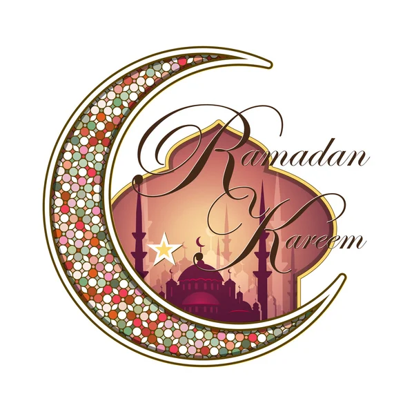 Biglietto d'auguri Ramadan Kareem — Foto Stock