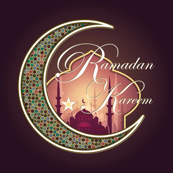 Biglietto d'auguri Ramadan Kareem — Foto Stock