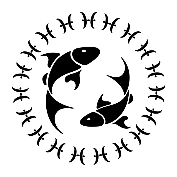 Znak zodiaku Ryby — Wektor stockowy