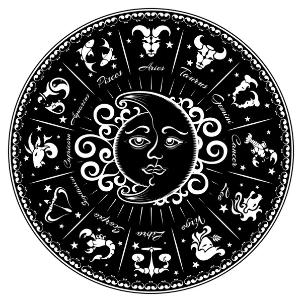 Segni zodiacali, oroscopo — Vettoriale Stock