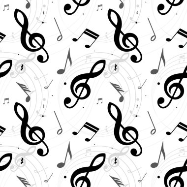 Müzik Not sorunsuz, illüstrasyon