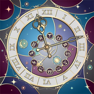 astrolojik işaretler ile izlemek, vektör
