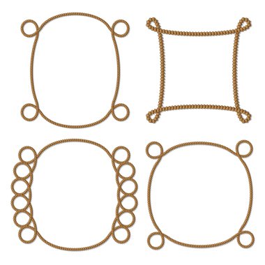 halat çerçeve, vektör.