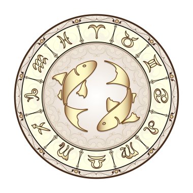 zodyak işaretleri, vektör çizim.