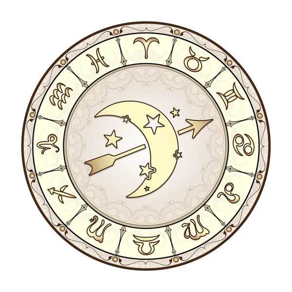 Segni zodiacali, illustrazione vettoriale . — Vettoriale Stock