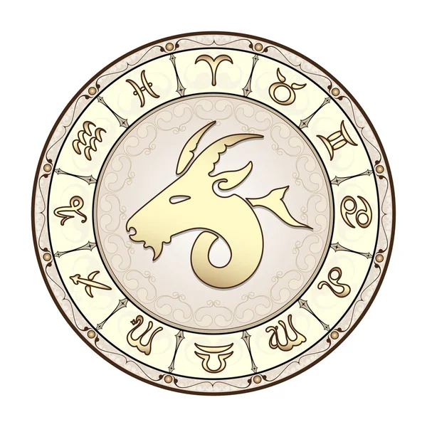 Segni zodiacali, illustrazione vettoriale . — Vettoriale Stock