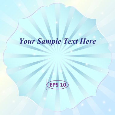 Radyal retro arka plan, vektör çizim