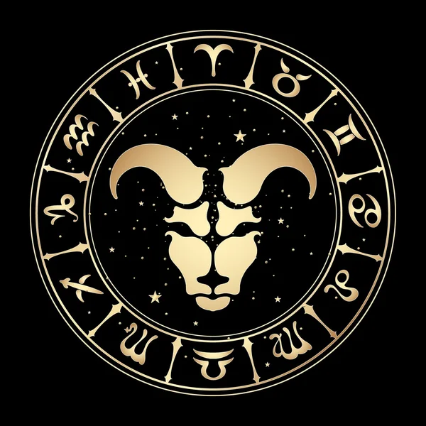 Signos del zodiaco, ilustración vectorial . — Vector de stock