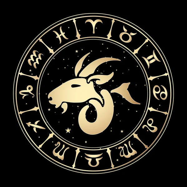 Signos del zodiaco, ilustración vectorial . — Vector de stock