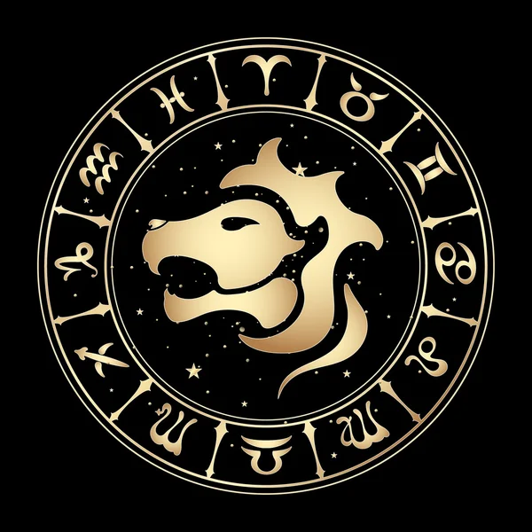 Signos del zodiaco, ilustración vectorial . — Vector de stock