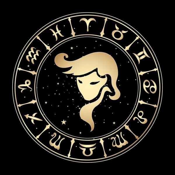 Signos del zodiaco, ilustración vectorial . — Vector de stock