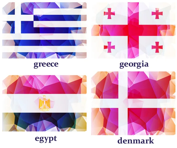 Прапори світу, Векторні ілюстрації — стоковий вектор