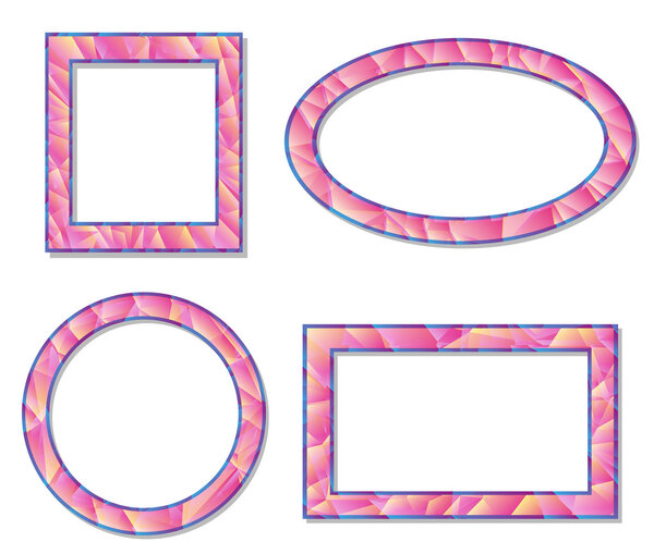 Установка векторной иллюстрации элементов оформления рамки изображения
