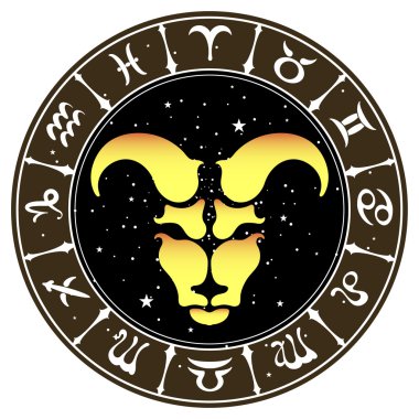 burç Koç, vektör çizim