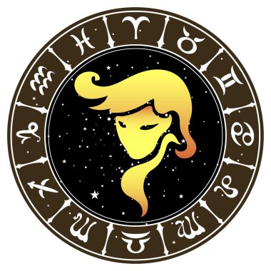 Başak burcu, vektör çizim