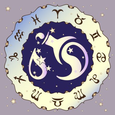 Kova Burcu, vektör çizim