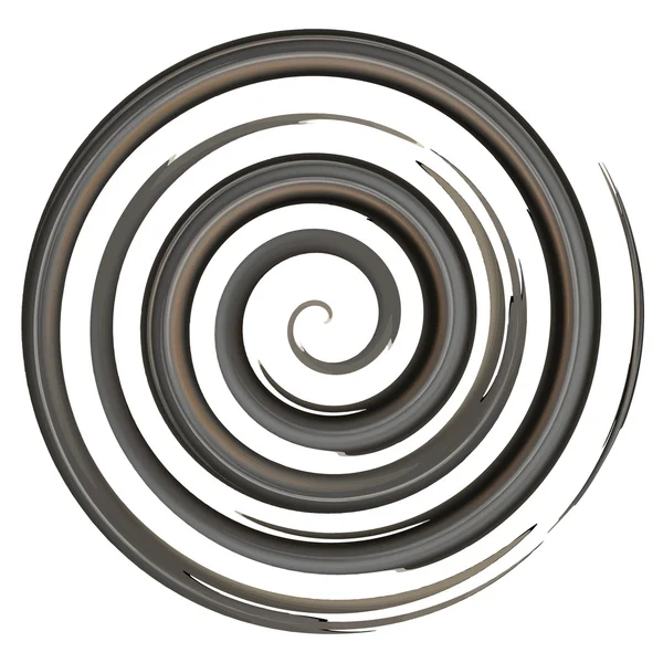 Svarta Akvarell spiral, element för design, vektor illustration — Stock vektor