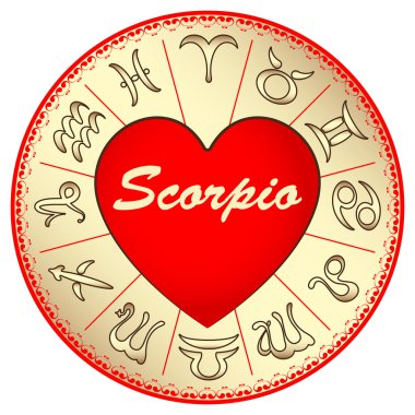 Burcu Akrep, Sevgililer günü, lovers için illüstrasyon vektör