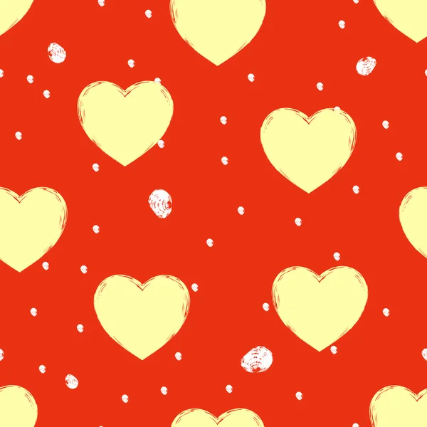 Seamless background consisting of hearts for Valentine's day, vector illustration — Stock Vector