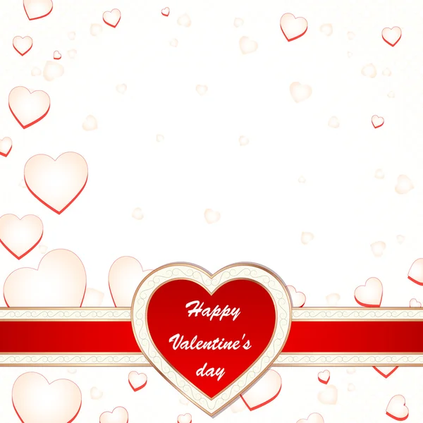 Valentine's day greeting card — Stock Vector