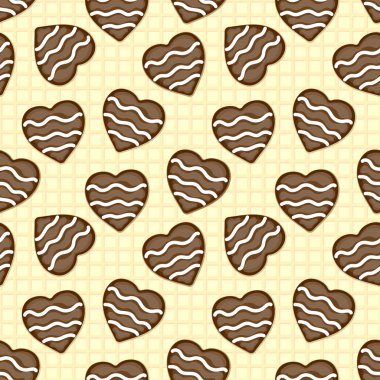 çikolata kalplerin arka plan