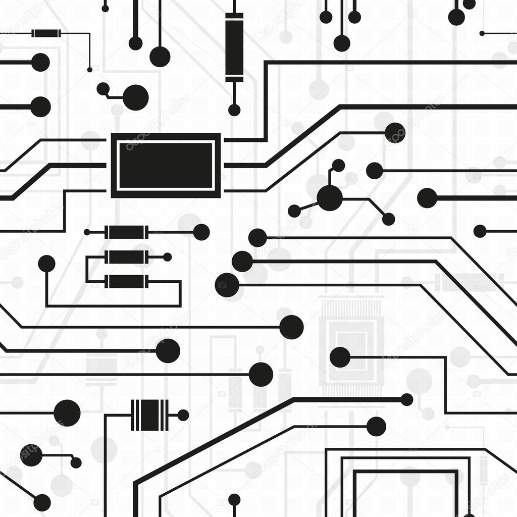 Electronic circuit, seamless background