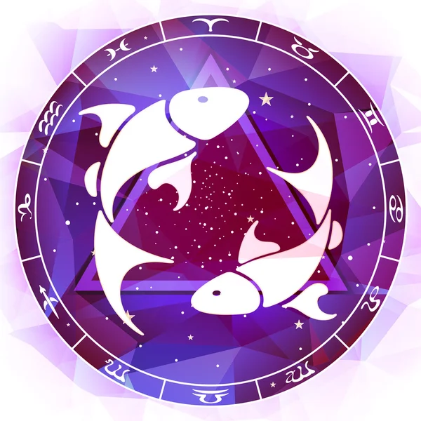 黄道サイン｜Pisces — ストックベクタ