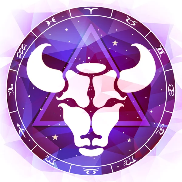 Signo do zodíaco taurus — Vetor de Stock