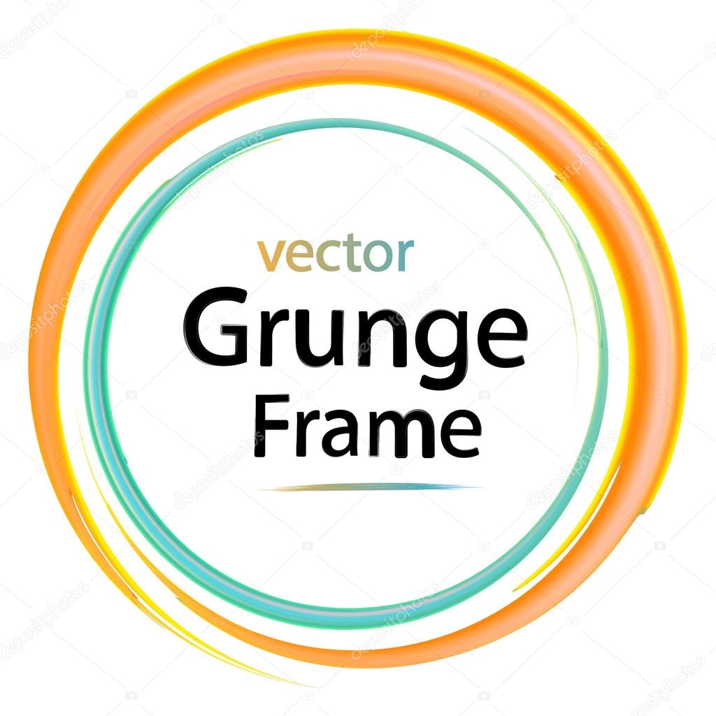 grunge frame, retro